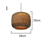 Luminaria Corrugated Board Pendant Light-DWHOME