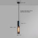 Ilford Concrete Minimalist Line Industrial Pendant Light.