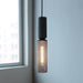 Ilford Concrete Minimalist Line Industrial Pendant Light.