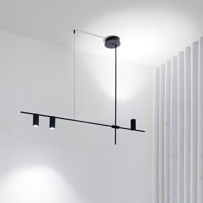 Ilili Minimalist Kitchen Island Line Pendant Light.