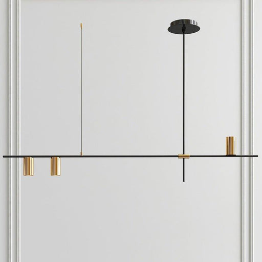 Ilili Minimalist Kitchen Island Line Pendant Light.