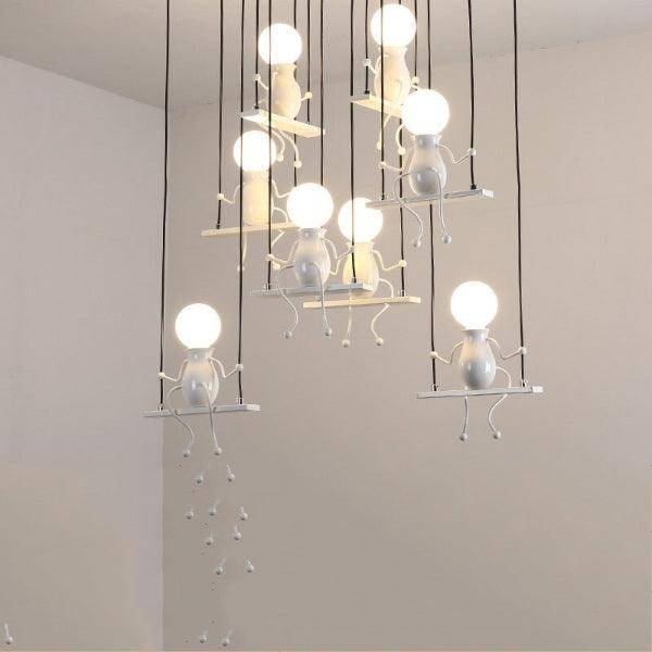 Modern Swinging Art LED Chandelier.