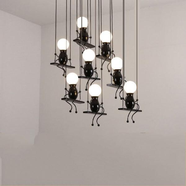 Modern Swinging Art LED Chandelier.