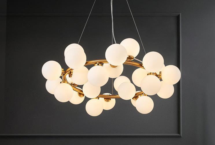 Natalie Orb Chandelier-DWHOME