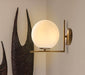 Incano Golden Wand Ball Wall Lamp.