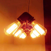 Industrial 10 Bulb Water Pipe Kitchen Island Pendant Light-DWHOME