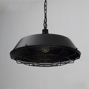 Industrial Pendant Light Cage - Black-DWHOME