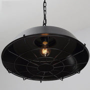 Industrial Pendant Light Cage - Black-DWHOME