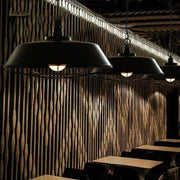 Industrial Pendant Light Cage - Black-DWHOME