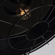 Industrial Pendant Light Cage - Black-DWHOME