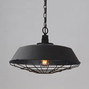 Industrial Pendant Light Cage - Black-DWHOME