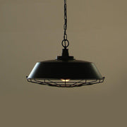 Industrial Pendant Light Cage - Black-DWHOME