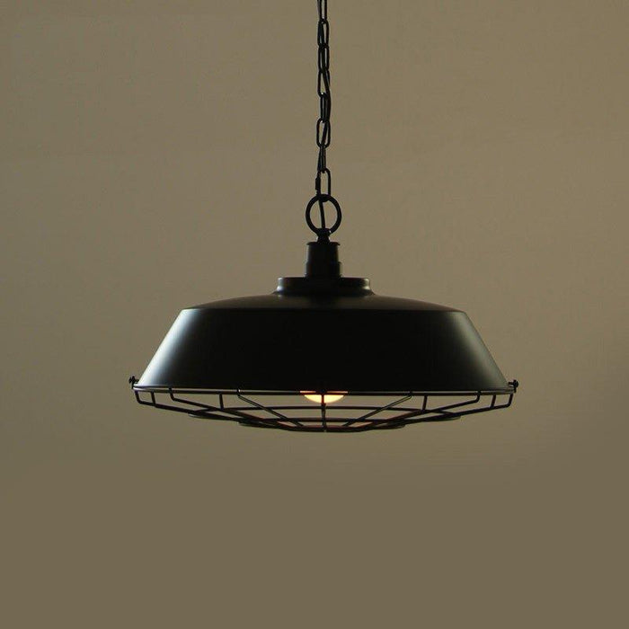 Industrial Pendant Light Cage - Black.