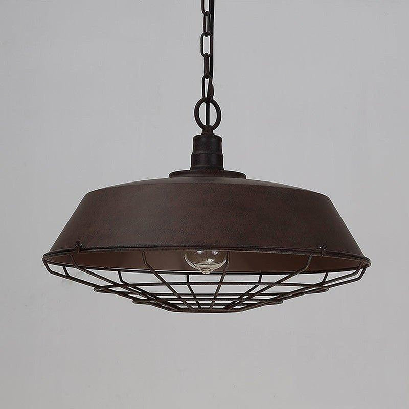 Industrial Pendant Light Cage - Rustic-DWHOME