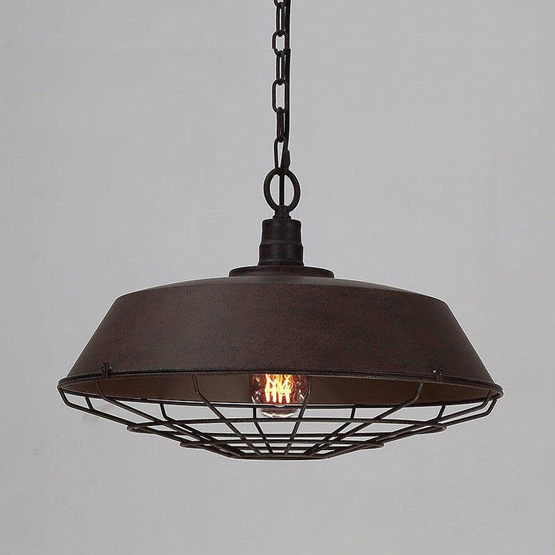 Industrial Pendant Light Cage - Rustic-DWHOME
