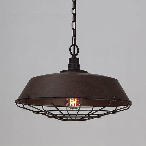 Industrial Pendant Light Cage - Rustic.