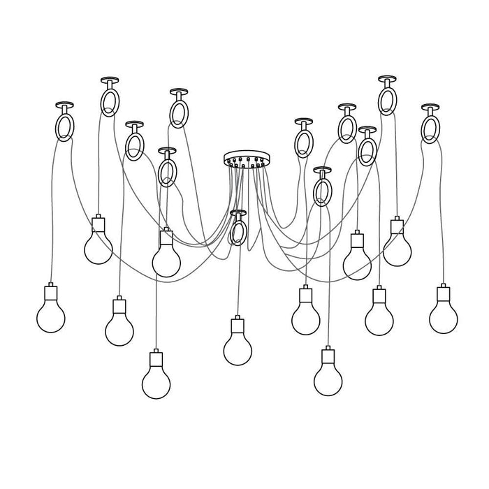 Industrial Spider Chandelier - DWHOME