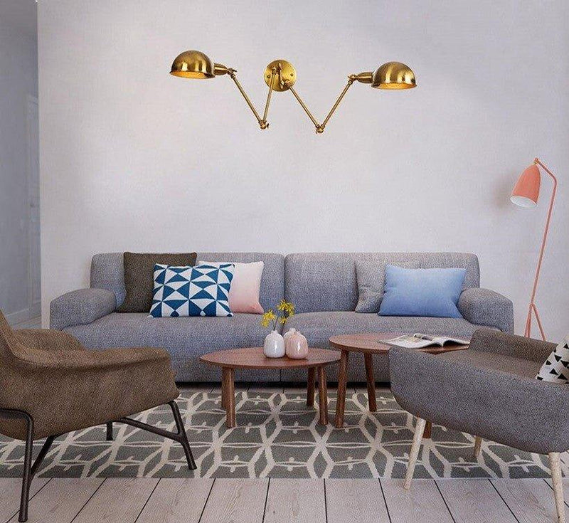 Industrial Style Golden Aura Wall Light N READY-DWHOME