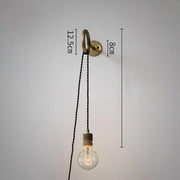 Industrial Style Hanging Glassbulb Wall Light-DWHOME