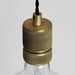 Industrial Style Hanging Glassbulb Wall Light.