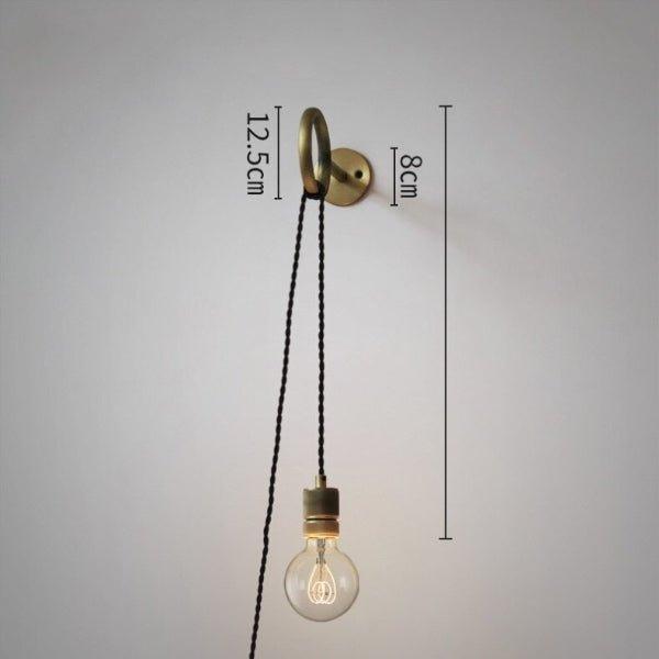 Industrial Style Hanging Glassbulb Wall Light.