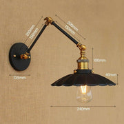 Industrial Style Long Arm Wall Lamp-DWHOME