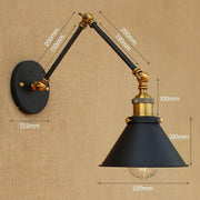 Industrial Style Long Arm Wall Lamp-DWHOME