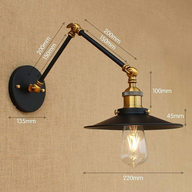 Industrial Style Long Arm Wall Lamp-DWHOME