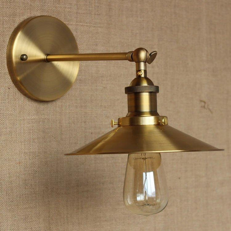 Industrial Style Metal Flathead Wall Light-DWHOME