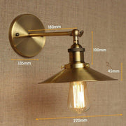 Industrial Style Metal Flathead Wall Light-DWHOME