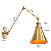 Industrial Style Swing Arm Wall Lamp-DWHOME