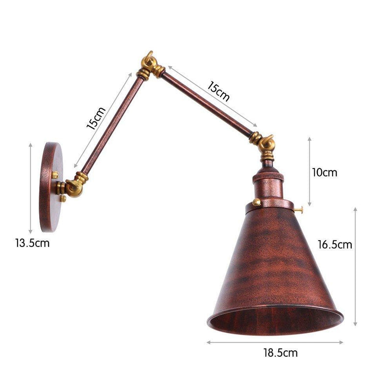 Industrial Style Swing Arm Wall Lamp-DWHOME
