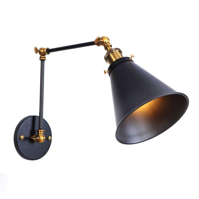 Industrial Style Swing Arm Wall Lamp-DWHOME