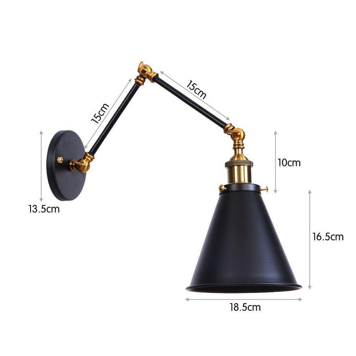 Industrial Style Swing Arm Wall Lamp - DWHOME