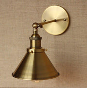 Industrial Style Vintage Brass Wall Lamp-DWHOME