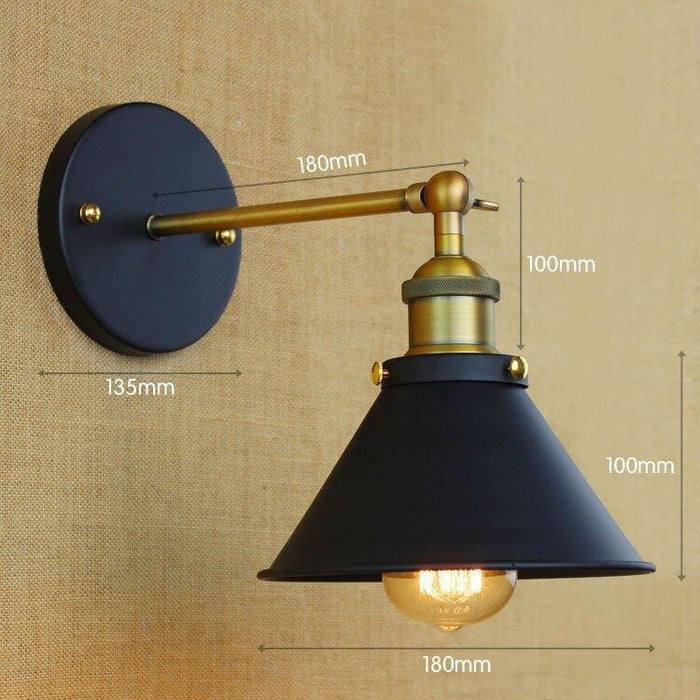 Industrial Style Vintage Metal Wall Light - DWHOME