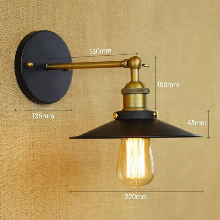 Industrial Style Vintage Metal Wall Light - DWHOME