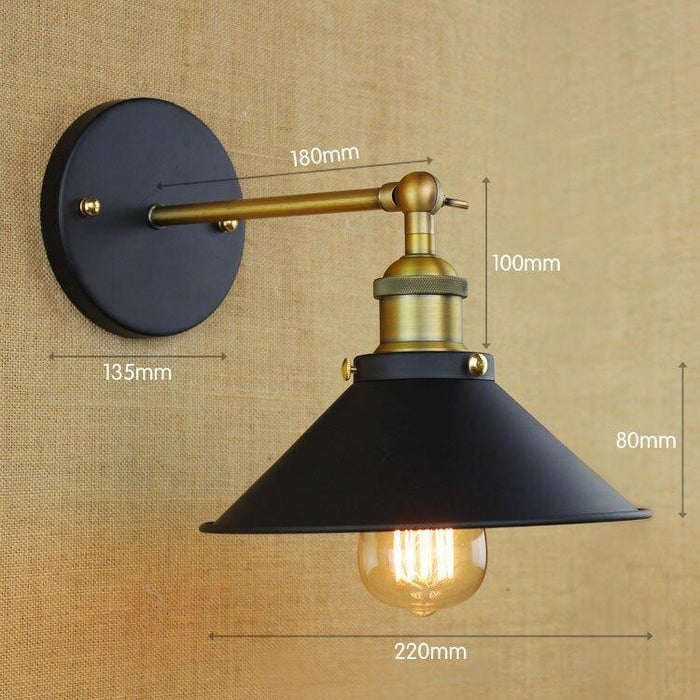 Industrial Style Vintage Metal Wall Light - DWHOME