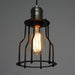 Industrial Wire Cage 6 Bulb Pendant Light.