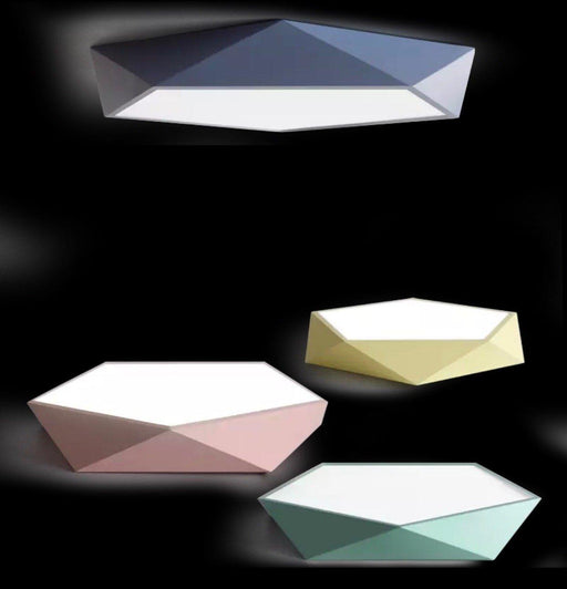 Ingmar Modern Scandinavian Polygonal Ceiling Light.