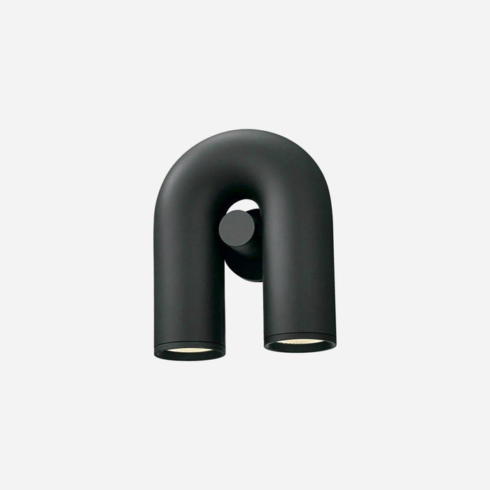 Isaksson Modern Inverted U-Loop Pipe Wall Lamp.