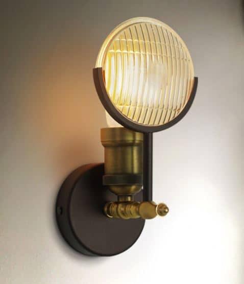 Jacquan Old-Jeep Headlights Wall Lamp.