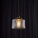 Jaipur Fluted Dome Glass With Brass Fitting Art Deco Pendant Light-DWHOME