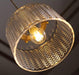 Jaipur Fluted Dome Glass With Brass Fitting Art Deco Pendant Light-DWHOME