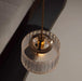 Jaipur Fluted Dome Glass With Brass Fitting Art Deco Pendant Light-DWHOME