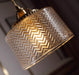 Jaipur Fluted Dome Glass With Brass Fitting Art Deco Pendant Light-DWHOME