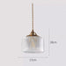 Jaipur Fluted Dome Glass With Brass Fitting Art Deco Pendant Light-DWHOME