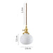 Japanese Style Ceramic Pendant Light.