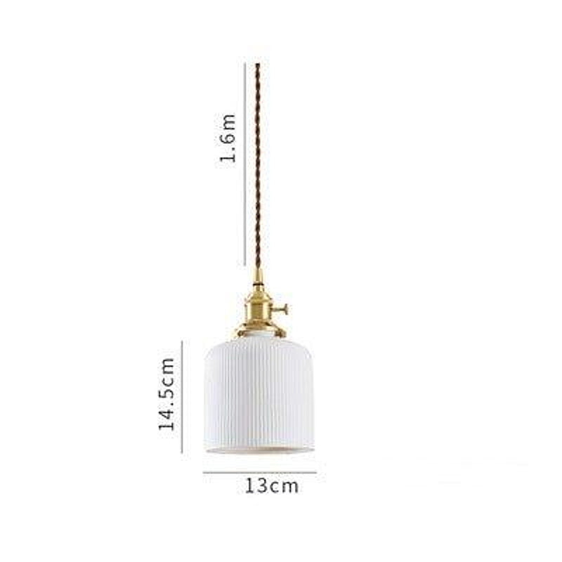 Japanese Style Ceramic Pendant Light-DWHOME
