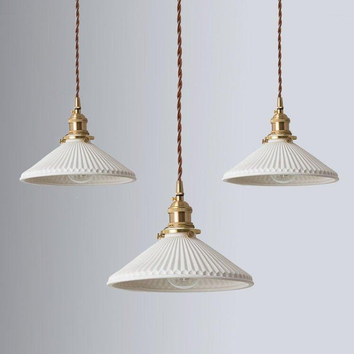 Japanese Style Ceramic Pendant Light.